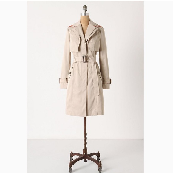 Anthropologie Jackets & Blazers - Anthropologie Cartonnier Glowing Horizons Trench 8